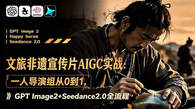 文旅非遗宣传片AIGC实战:一人导演组从0到1,GPT Image2+Seedance2.0全流程-白蛇网